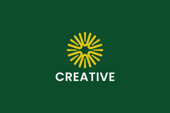 Abstract Creative Starburst Brand Logo