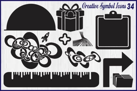 Creative Symbol Icon Bundle: A Versatile Design Resource for Modern Creatives
