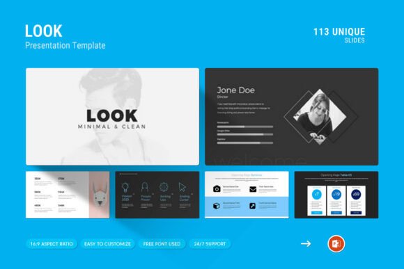 Enhance Your Professional Presence with the Look Minimal PowerPoint Template