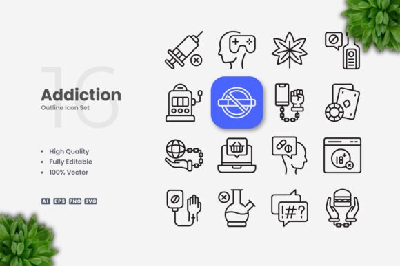 Exploring the Versatility of Addiction Icons in Modern Design