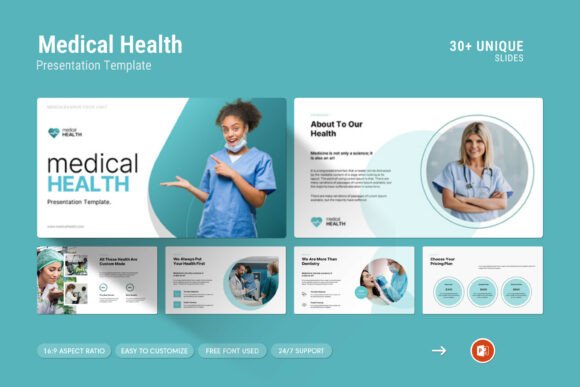 Madical Health PowerPoint Presentation: A Professional and Clean Medicine Presentation Template