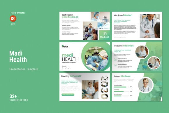 Medi Health PowerPoint Template: A Professional and Creative Solution for Healthcare Presentations
