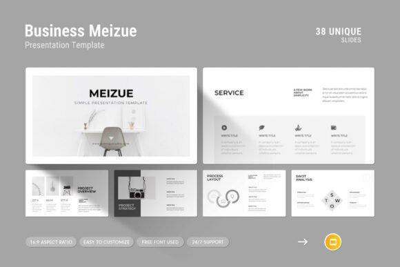 Meizue Simple Google Slides Template: A Strategic Tool for Professional Presentation