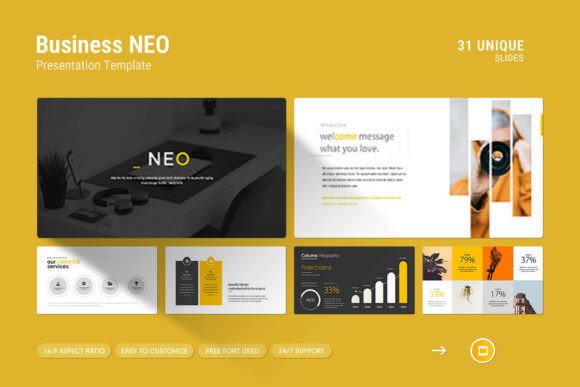 Neo Minimal Google Slides Template