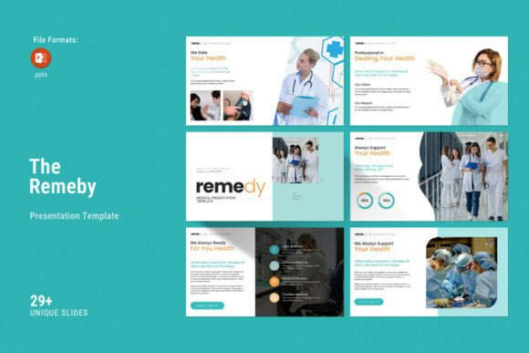 Remedy Medical PowerPoint Template: A Professional Way to Present Your Work