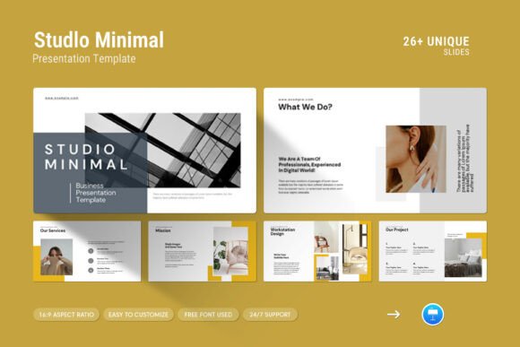 Studio Minimal Keynote Template: A Sleek Solution for Professional Presentations
