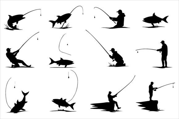 Ultimate Fishing Silhouette Bundle