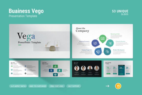 Vaga Google Slides Presentation Template: A Professional and Creative Tool for Business Presentations